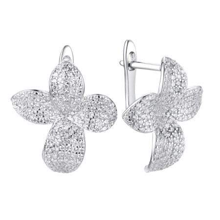 Серьги из серебра «Лилия»