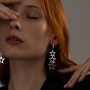 Серьги из серебра «Звезды»
