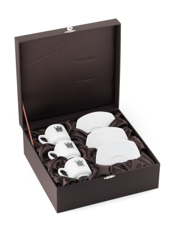 Три кофейные чашки «Петербург» с блюдцами