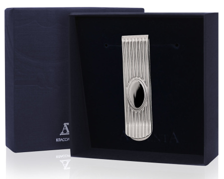 Серебряный зажим для денег «Инициалы»