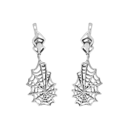 Серебярные серьги «Паутина»