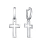 Серьги из серебра «Кресты»