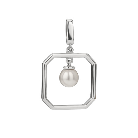 Кулон из серебра с жемчугом