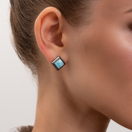 Серебряные серьги «Небесное Око»