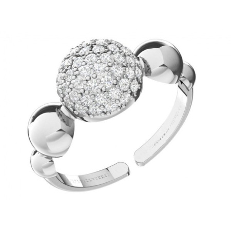 Серебряное кольцо с фианитами