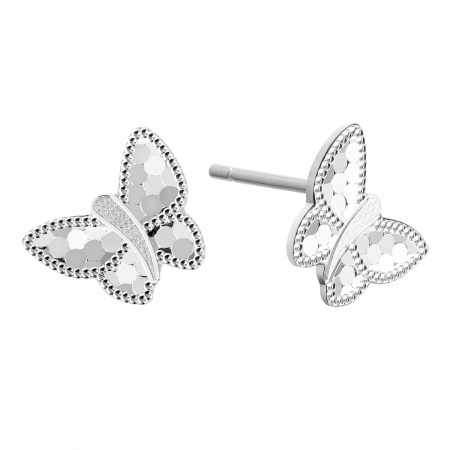 Серьги из серебра «Бабочка»