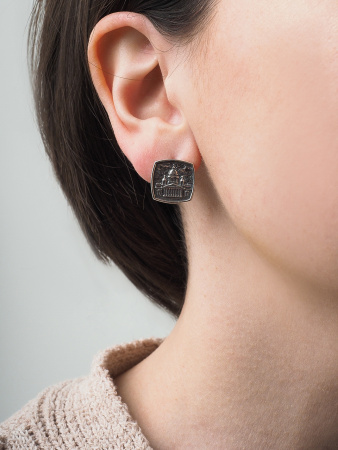 Серьги серебряные «Северная Венеция»