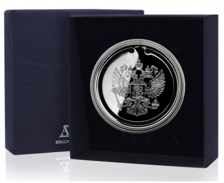 Серебряная закладка для книг «Герб»