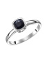 Кольцо из серебра с натуральным сапфиром