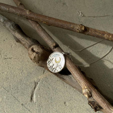 Серебряная подвеска «Полумесяц» лунница