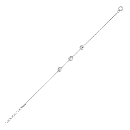 Браслет из серебра «Шарики»