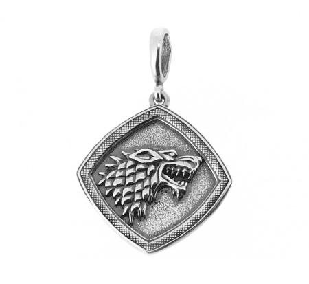 Серебряная подвеска «Дом Старков»