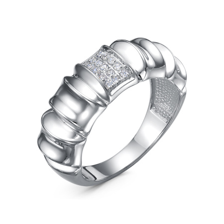 Серебряное кольцо с фианитами