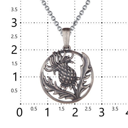 Подвеска из серебра «Чертополох»