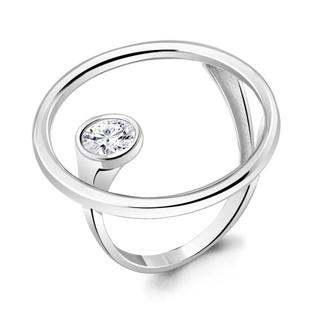 Серебряное кольцо с фианитом