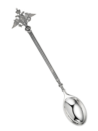 Чайная ложка из серебра «Министерство обороны»