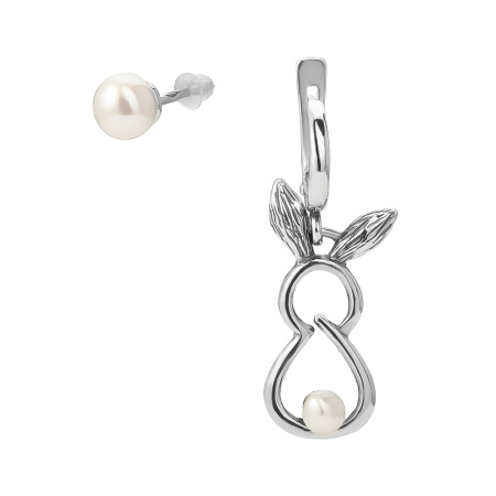 Серьги из серебра «Кролик»