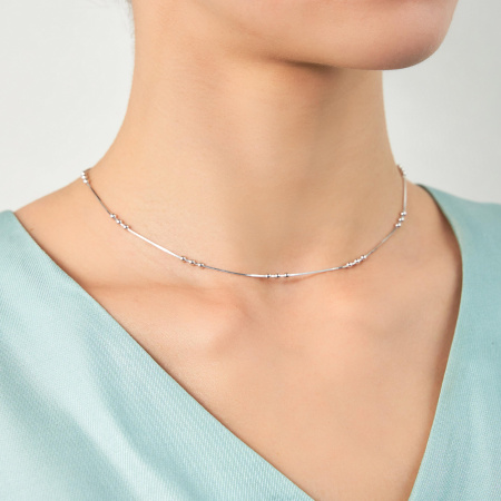 Цепь из серебра «Шарики»