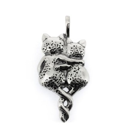 Серебряная подвеска «Парочка»