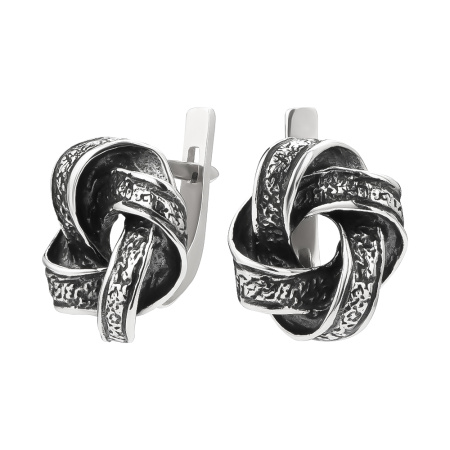 Серьги из серебра «Мебиус»