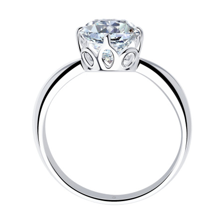 Серебряное кольцо с фианитом