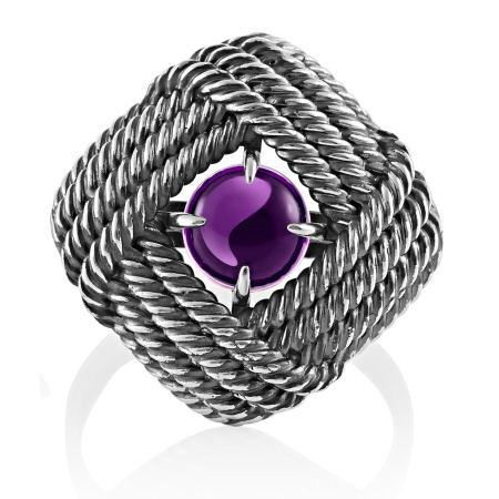 Серебряное кольцо с кварцем