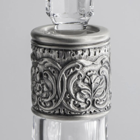 Графин для водки из серебра «Сокол» с чернением