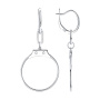 Серьги из серебра Sokolov «Наручники»