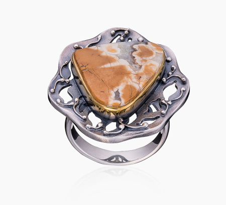 Серебряное кольцо с яшмой