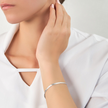 Серебряный браслет «Снейк»