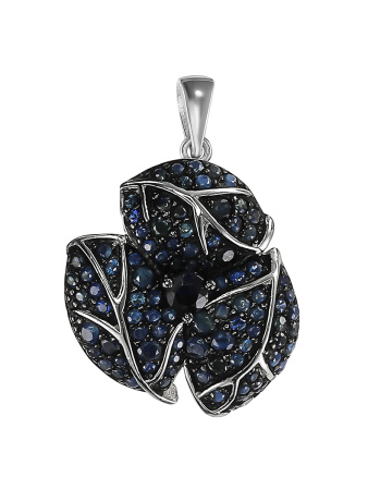 Подвеска из сеебра «Виктория» с сапфирами