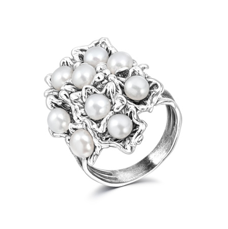 Серебряное кольцо с жемчугом