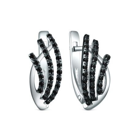 Серьги из серебра с шпинелью