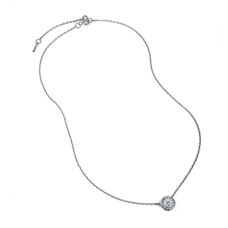 Колье из серебра с фианитами