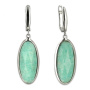 Серебряные серьги с амазонитом