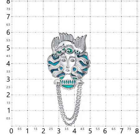 Брошь-подвеска «Фея - Хранитель Птиц»