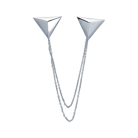 Серебряная брошь-шатлен