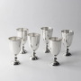 Серебряный набор рюмок «№1» - 6 предметов