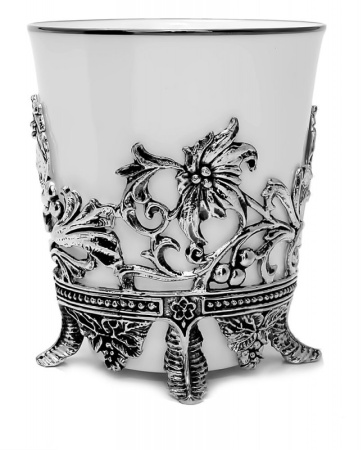 Чашка чайная «Цветочная» с ложкой