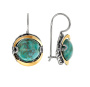 Серебряные серьги с бирюзой