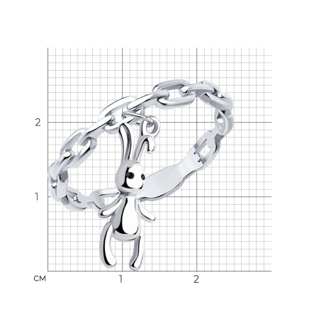 Кольцо из серебра с эмалью