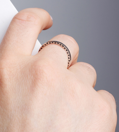 Серебряное кольцо с эмалью