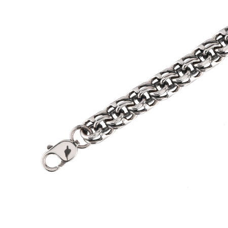 Браслет серебряный «Бисмарк» 1 см