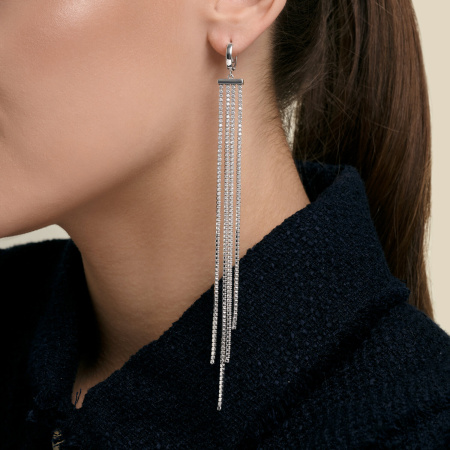 Моносерьга из серебра