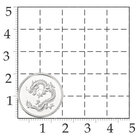 Монета из серебра «Счастливый рубль Дракон»