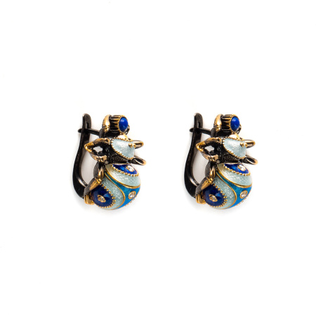 Серебряные серьги «Пауки»