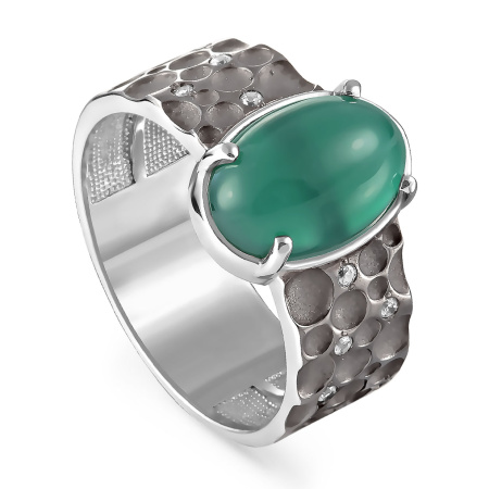 Кольцо серебряное с ониксом