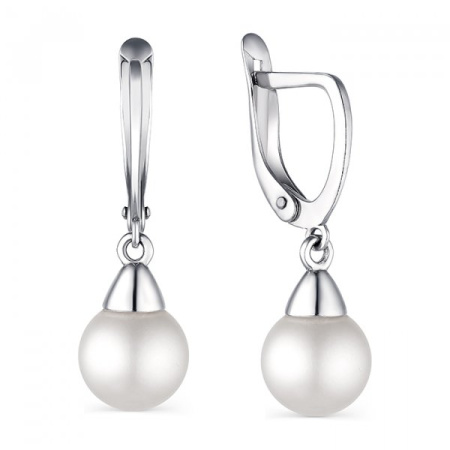 Серебряные серьги с жемчугом