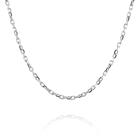 Цепь серебряная «Якорная»