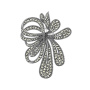 Серебряная брошь Alexandre Vassiliev с марказитами Swarovski